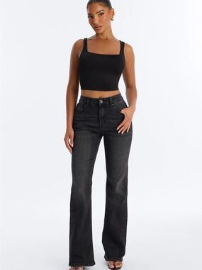 Black Bootcut Jeans